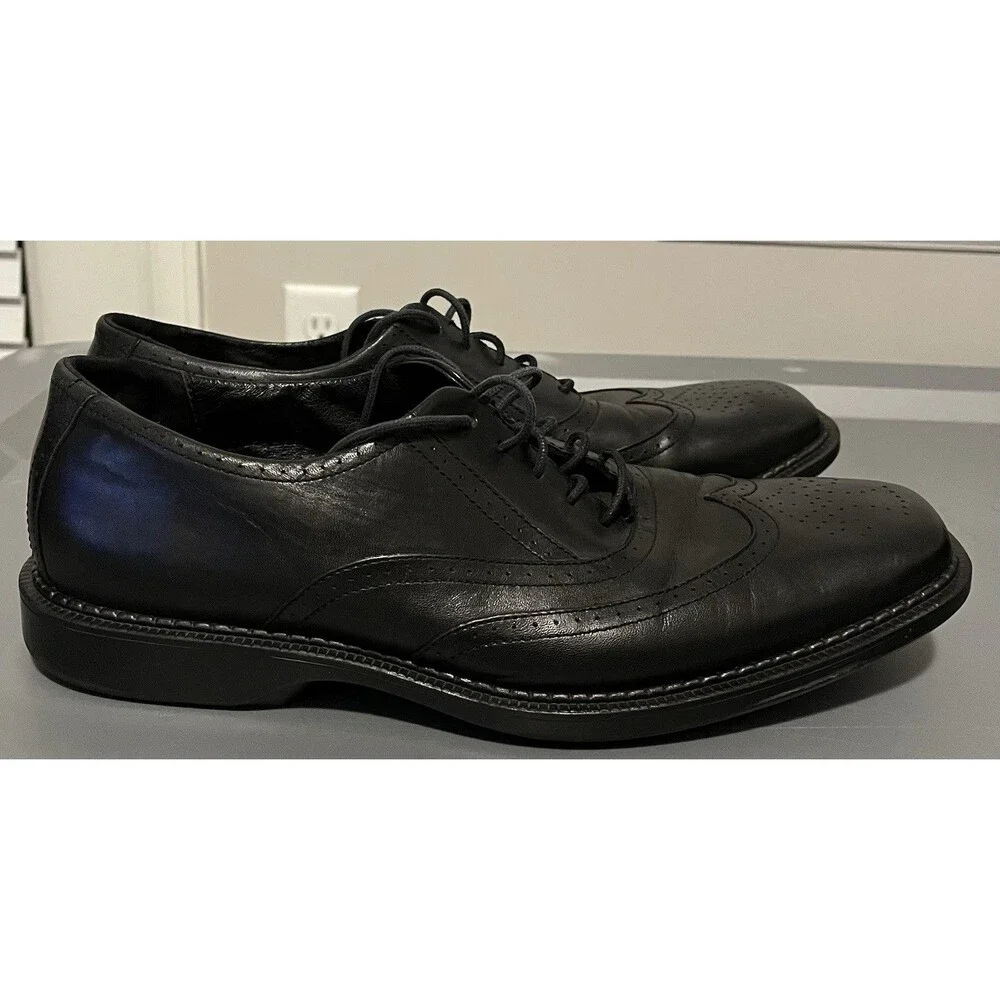 Men’s Red Wing black leather Oxford shoes rubber outsoles Size 11.5